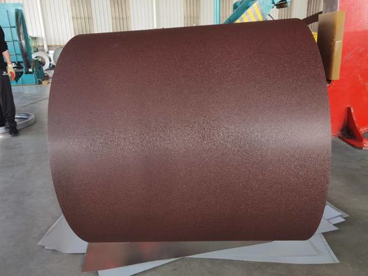 0.13-0.8mm Farbbeschichtete Stahlspule Hersteller mit Faltenfarbe