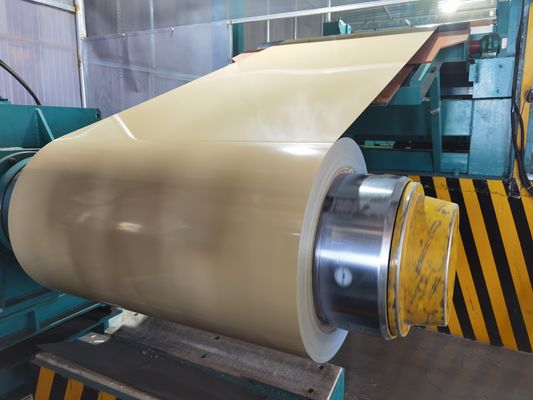 0.13-0.8mm PPGL Stahlspule Beschichtet mit Aluzinc Stahlspule für Gebäudekonstruktion