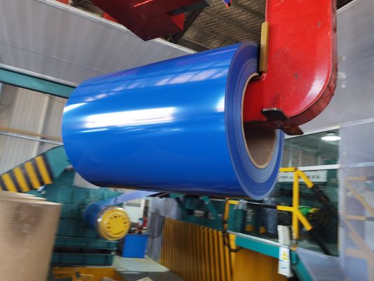 0.13-0.8mm PPGL Stahlspule Beschichtet mit Aluzinc Stahlspule für Gebäudekonstruktion