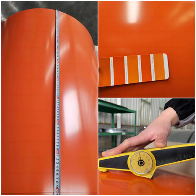 Breite 600-1250 mm PPGI Stahlspule Hersteller RAL Farbe für den Bau